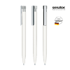 senator Liberty Soft Touch ball pen with metal clip in white