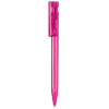 senator Liberty Clear plastic ball pen in pink