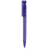 senator Liberty Clear plastic ball pen in purple