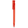 senator Liberty Clear plastic ball pen in red