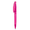 senator Bridge Clear plastic ball pen in pink