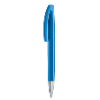 senator Bridge Polished plastic ball pen with metal tip in blue