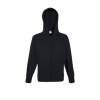 Lightweight Zip Hooded Sweatshirt in black