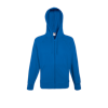 Lightweight Zip Hooded Sweatshirt in royal-blue