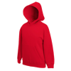 Kids Hooded Sweatshirt in red