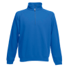 Zip Neck Sweatshirt in royal-blue