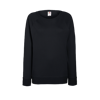 Lady Fit Lightweight Raglan Sweatshirt in black