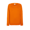Lady Fit Lightweight Raglan Sweatshirt in orange