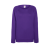Lady Fit Lightweight Raglan Sweatshirt in purple