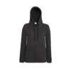 Lady Fit Lightweight Zip Hooded Sweatshirt in light-graphite