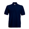 Poly Cotton Heavy Pique Polo Shirt in deep-navy