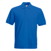 Poly Cotton Heavy Pique Polo Shirt in royal-blue
