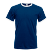 Contrast Ringer T-Shirt in navy-with-white