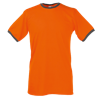 Contrast Ringer T-Shirt in orange-with-light-graphite