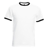 Contrast Ringer T-Shirt in white-with-black