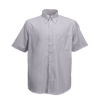 Short Sleeve Oxford Shirt in oxford-grey