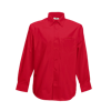 Long Sleeve Poplin Shirt in red