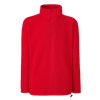 Zip Neck Outdoor Fleece in red