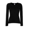 Lady Fit Value Long Sleeve T-Shirt in black