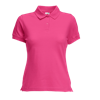 Lady Fit Pique Polo Shirt in fuchsia