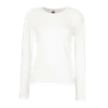 Lady Fit Long Sleeve T-shirt in white