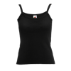 Lady Fit Rib Strap Vest in black