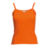 Lady Fit Rib Strap Vest in orange