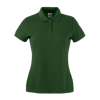 Lady Fit Poly Cotton Pique Polo Shirt in bottle-green