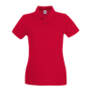 Lady Fit Premium Pique Polo Shirt in red