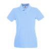 Lady Fit Premium Pique Polo Shirt in sky-blue