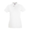 Lady Fit Premium Pique Polo Shirt in white