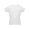 THC LUANDA WH. Men's tubular cotton T-shirt. White in white