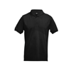 ADAM. Men's polo shirt in black