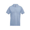 ADAM. Men's polo shirt in light-blue