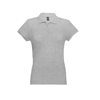 EVE. Women's polo shirt in light-grey