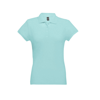 THC EVE. Women's polo shirt in nlue-lagoon