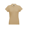 EVE. Women's polo shirt in tawny
