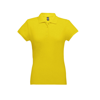 THC EVE. Women's polo shirt in yellow