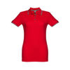 THC ROME WOMEN. Women's slim fit polo shirt in red