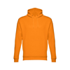 THC PHOENIX. Hooded sweatshirt (unisex) in cotton and polyester in orange