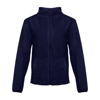THC HELSINKI. Men's Polar fleece jacket with elasticated cuffs in dark-blue