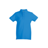 ADAM KIDS. Children's polo shirt in skye-blue