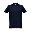 THC BERLIN. Men's short-sleeved polo shirt in dark-blue