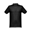 THC MONACO. Men's polo shirt in black