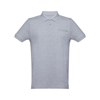 THC DHAKA. Men's polo shirt in light-grey