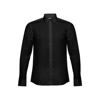 BATALHA. Men's poplin shirt in black