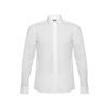 BATALHA. Men's poplin shirt in white