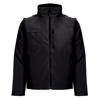 ASTANA. Unisex padded workwear jacket in black