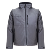 ASTANA. Unisex padded workwear jacket in grey