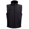 BAKU. Unisex softshell vest in black